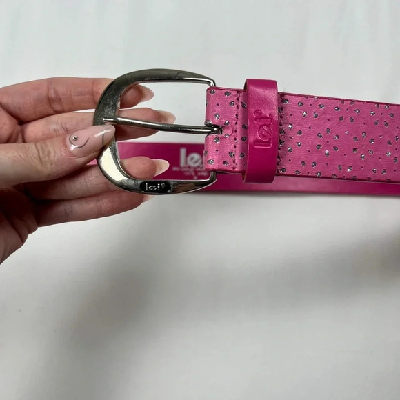 Y2K L.e.i. Pink Sparkly Belt - Picture 4 of 7